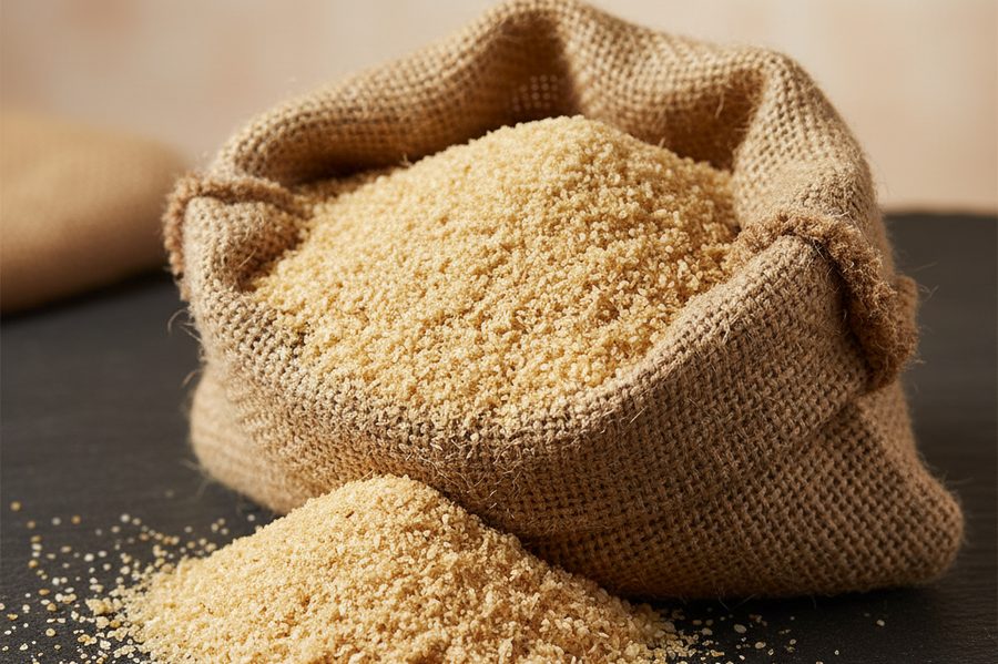Rice DDGS animal feed ingredient